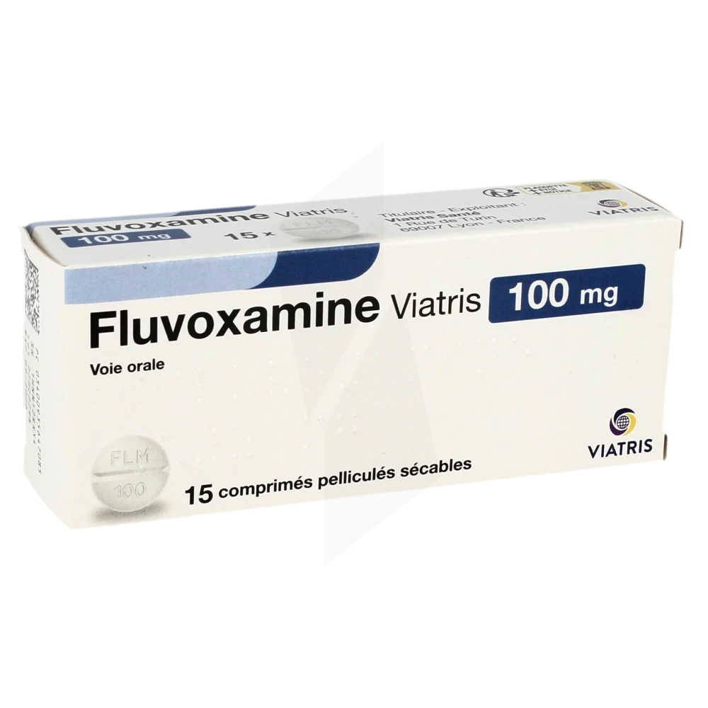 Fluvoxamine Viatris 100 Mg, Comprimé Pelliculé Sécable