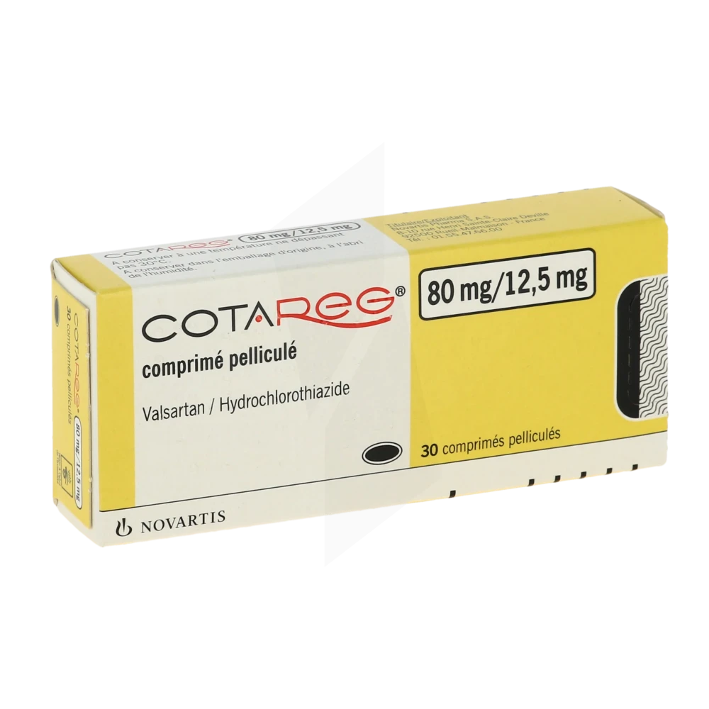 Cotareg 80 Mg/12,5 Mg, Comprimé Pelliculé