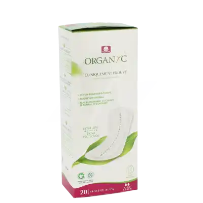 Organyc Protège-slip Coton Bio Extra Long B/20 à Castelsarrasin