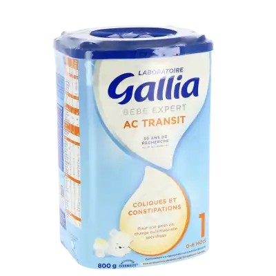 GALLIA BEBE EXPERT AC TRANSIT 1 Lait en poudre B/800g