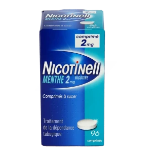 Nicotinell Menthe 2 Mg, Comprimé à Sucer Plq/96