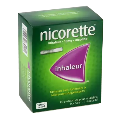 NICORETTE INHALEUR 10 mg, cartouche pour inhalation buccale