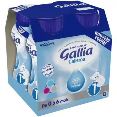 Gallia Calisma 1 Lait Liquide 4 Bouteilles/200ml à Lesparre-Médoc