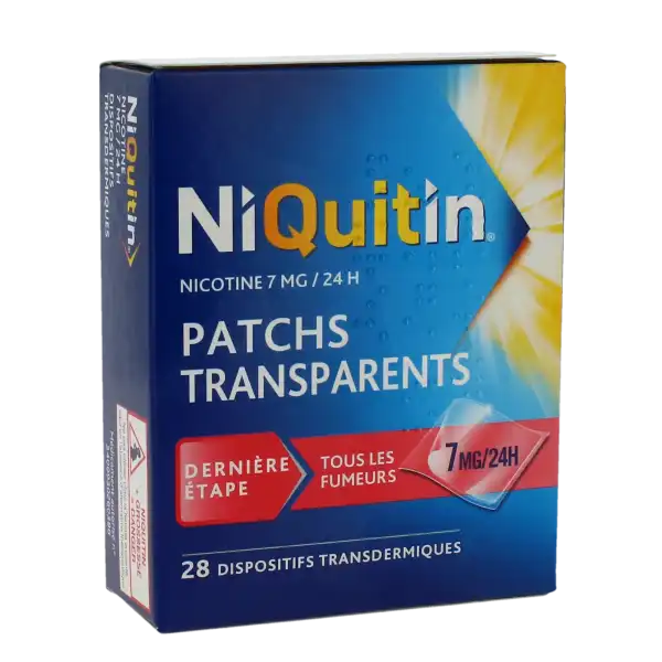 Niquitin 7 Mg/24 Heures, Dispositif Transdermique