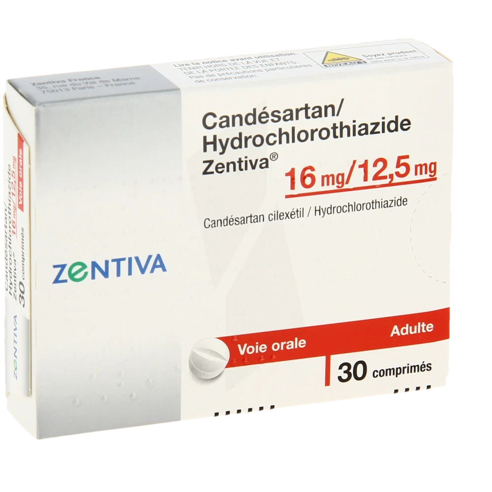 Candesartan/hydrochlorothiazide Zentiva 16 Mg/12,5 Mg, Comprimé