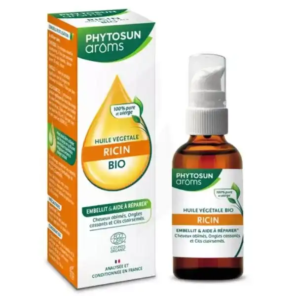 Phytosun Aroms Huile Végétale Ricin Fl Pompe/50ml