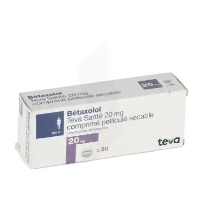 Betaxolol Teva Sante 20 Mg, Comprimé Pelliculé Sécable à VILLERS-LE-LAC
