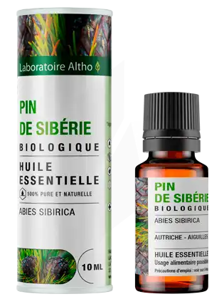 Laboratoire Altho Huile Essentielle Pin De Sibérie Bio 10ml