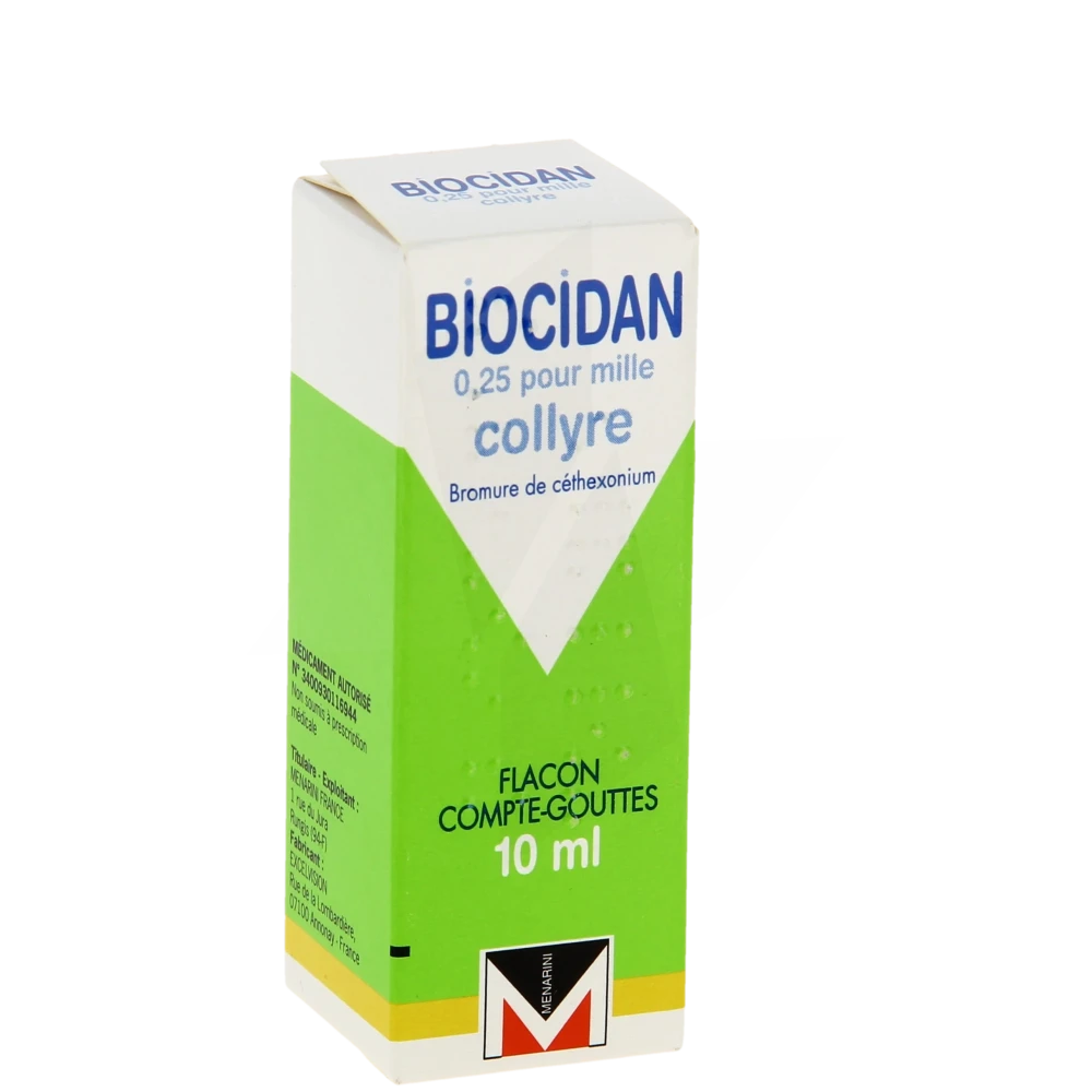 Biocidan 0,25 Pour Mille, Collyre