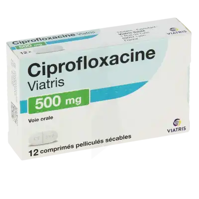 Ciprofloxacine Viatris 500 Mg, Comprimé Pelliculé Sécable à Osny