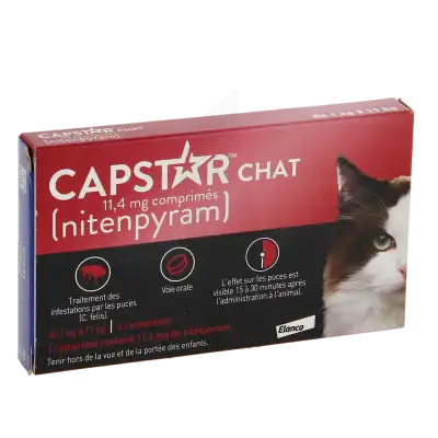 Capstar Chat 11.4mg à LA TREMBLADE