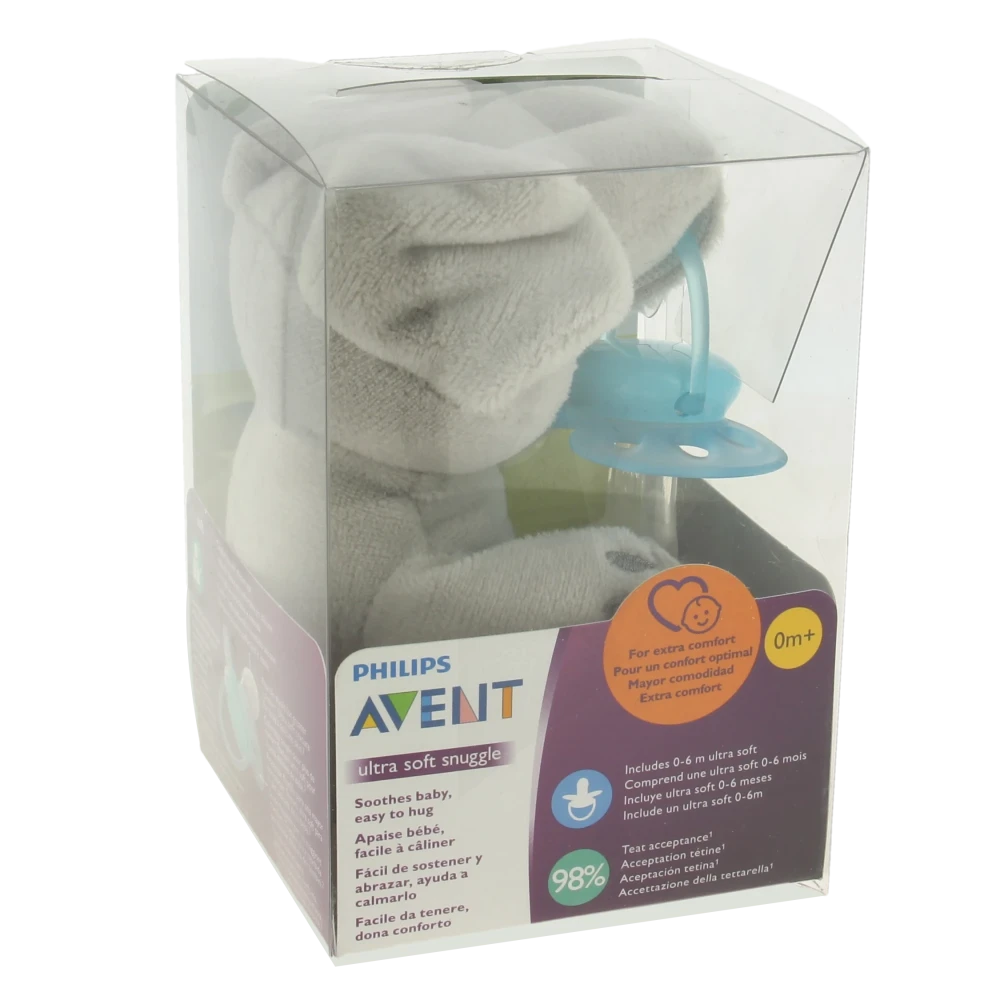 Avent Sucette Doudou 0-6mois élephant