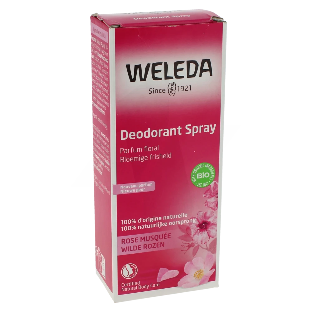 Weleda Gestes Fraîcheur Déodorant Rose Spray/100ml