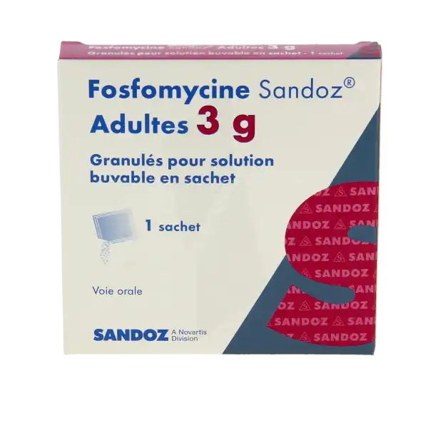 Fosfomycine Sandoz Adultes 3 G, Granulés Pour Solution Buvable En Sachet