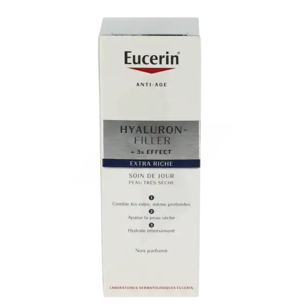 Eucerin Hyaluron-filler Extra Riche Emulsion Soin Anti-rides De Jour 50ml