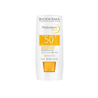 Acheter Bioderma Photoderm Stick solaire SPF50+ nez oreille cicatrice marque tatouage 8g à Angers