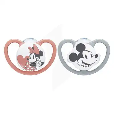 NUK SPACE SUCETTE SILICONE 18-36 MOIS MINNIE B/2
