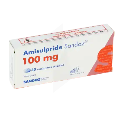 AMISULPRIDE SANDOZ 100 mg, comprimé sécable