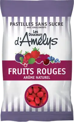 Les Douceurs D'amelys Pastilles Fruits Rouges Sans Sucre Sachet/80g à BRUGUIERES