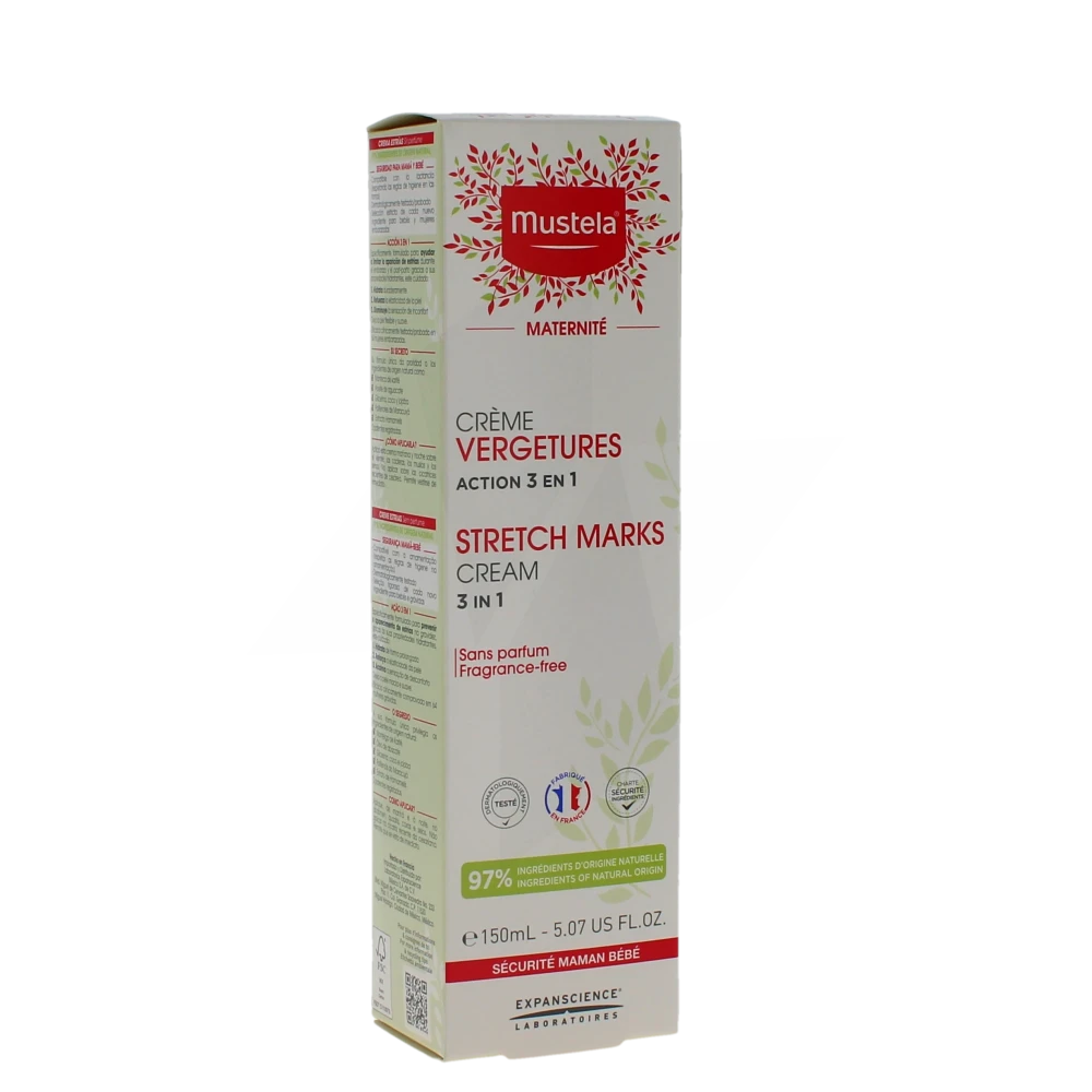 Mustela Crème Vergetures Sans Parfum 150 Ml