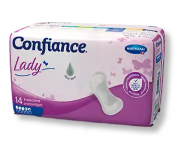 Confiance Lady Protection anatomique incontinence 4 gouttes Sachet/14