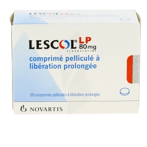 Lescol L.p. 80 Mg, Comprimé Pelliculé à Libération Prolongée