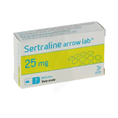 Sertraline Arrow Lab 25 Mg, Gélule à MERINCHAL