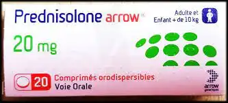 Prednisolone Arrow 20 Mg, Comprimé Orodispersible