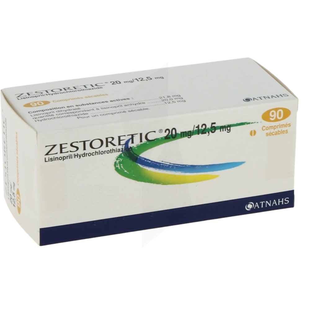 Zestoretic 20 Mg/12,5 Mg, Comprimé Sécable
