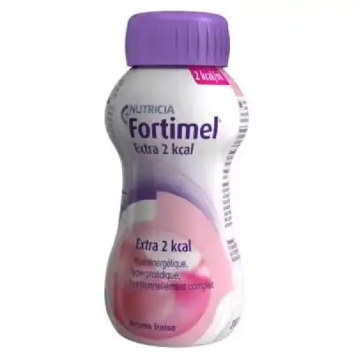 Fortimel Extra 2 Kcal Nutriment Fraise 4 Bouteilles/200ml à NOYON