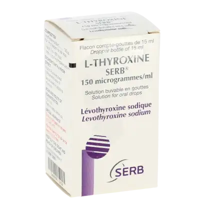 L-thyroxine Serb 150 Microgrammes/ml, Solution Buvable En Gouttes à LE LAVANDOU