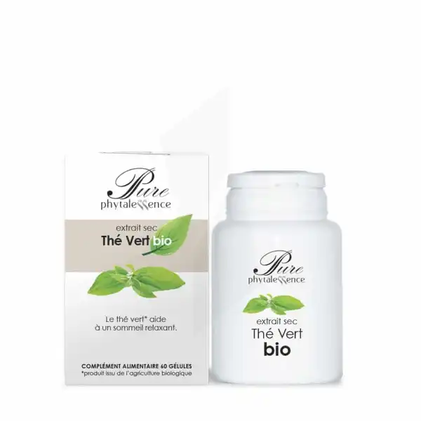 Phytalessence Pure Extrait Sec Thé Vert Bio 60 Gélules