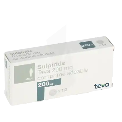 Sulpiride Teva 200 Mg, Comprimé Sécable à Dreux