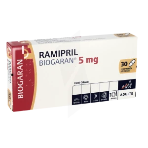 Ramipril Biogaran 5 Mg, Comprimé Sécable