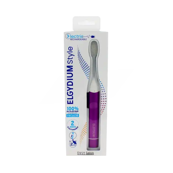 Elgydium Style Brosse Dents électrique Raisin Petillant