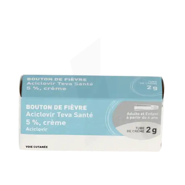 Aciclovir Teva Sante 5 %, Crème