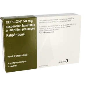 Xeplion 50 Mg, Suspension Injectable à Libération Prolongée