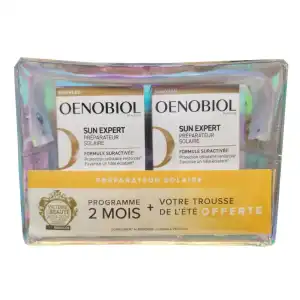 Oenobiol Sun Expert Caps Préparateur Solaire 2pots/30+trousse à PERTUIS