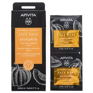 Apivita -express Beauty Masque Visage Détox à La Citrouille 2x8ml