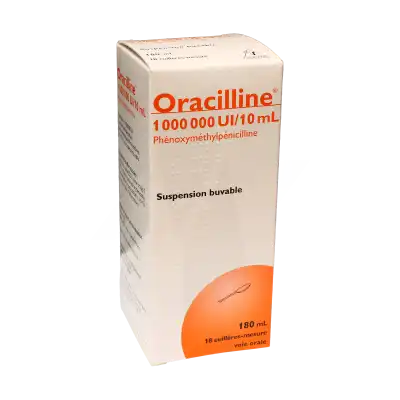 ORACILLINE 1 000 000 UI/10 ml, suspension buvable