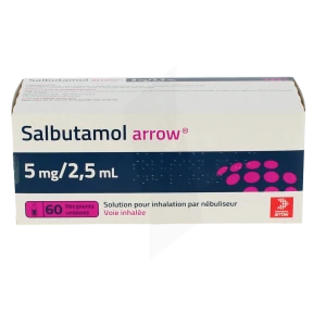 Salbutamol Arrow 5 Mg/2,5 Ml, Solution Pour Inhalation Par Nébuliseur En Récipient Unidose