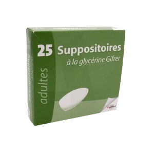Suppositoire A La Glycerine Gifrer Suppos Adulte Sach/25