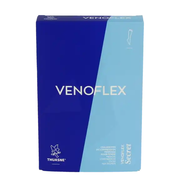 Thuasne Venoflex Secret 2 Chaussette Femme Noir T2n+