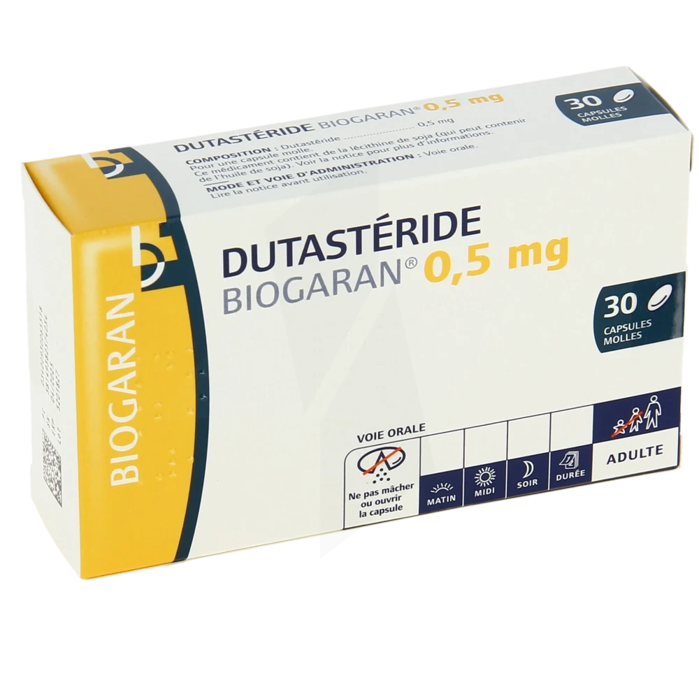 Dutasteride Biogaran 0.5 Mg, Capsule Molle