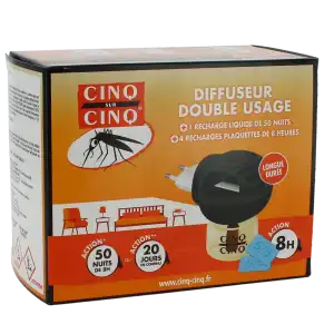 Cinq Sur Cinq Diffuseur électrique Double Usage Antimoustique à Bordeaux
