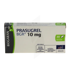 Prasugrel Bgr 10 Mg, Comprimé Pelliculé