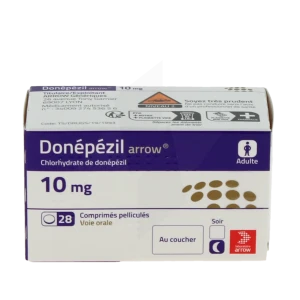 Donepezil Arrow 10 Mg, Comprimé Pelliculé