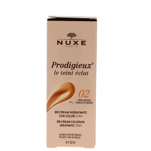 Nuxe Prodigieuse Le Teint Eclat Crème Bb Hydratante 24h Medium Tube De 30 Ml