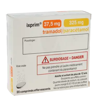Ixprim 37,5 Mg/325 Mg, Comprimé Effervescent à CHAMPAGNOLE