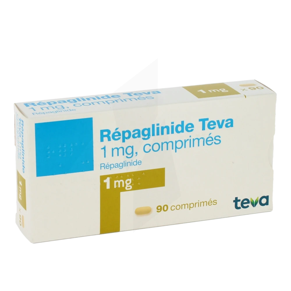 Repaglinide Teva 1 Mg, Comprimé